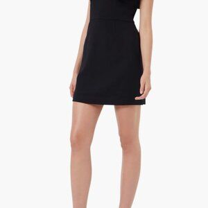 French Connection Whisper Ruffle V Neck Dress